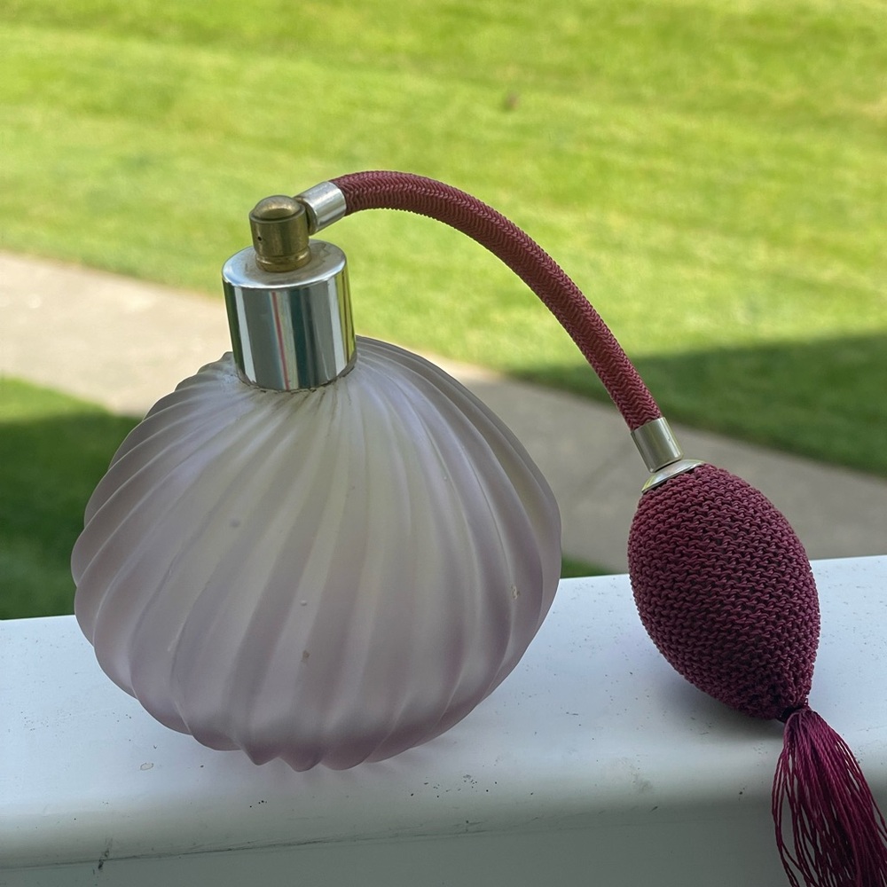 Vintage purple perfume bottle